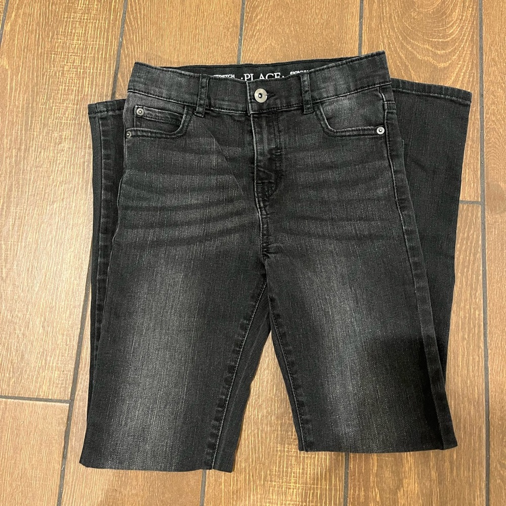 The Childrens Place Boy’s Black Wash  Skinny Jeans
